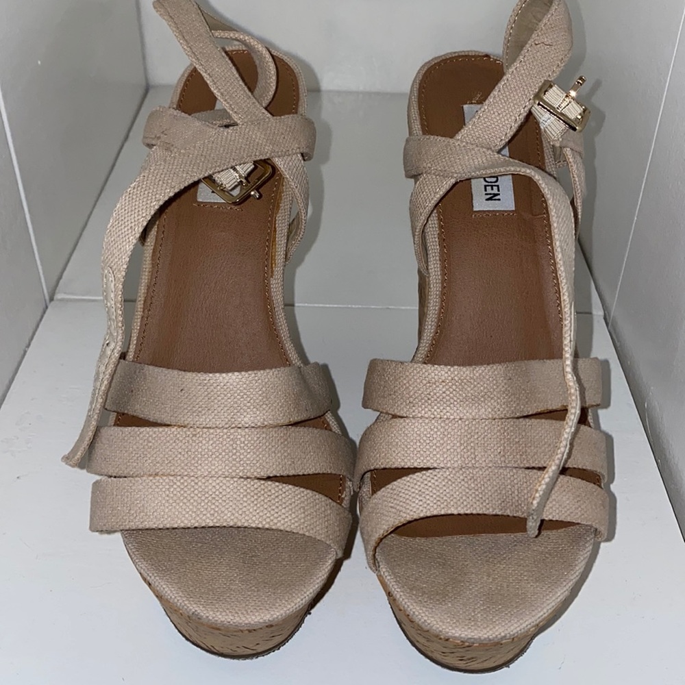 Chunky high heel strappy sandals